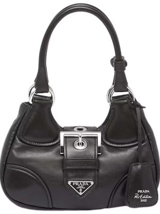 Prada Handbags - Prada Moon Leather Shoulder Bag